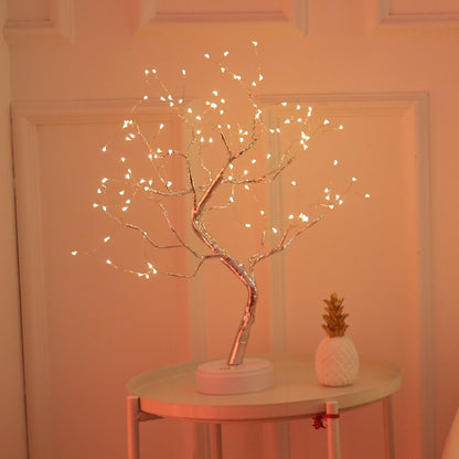 Christmas Decoration Night Light LED Pearl Tree Light Starry Touch Light