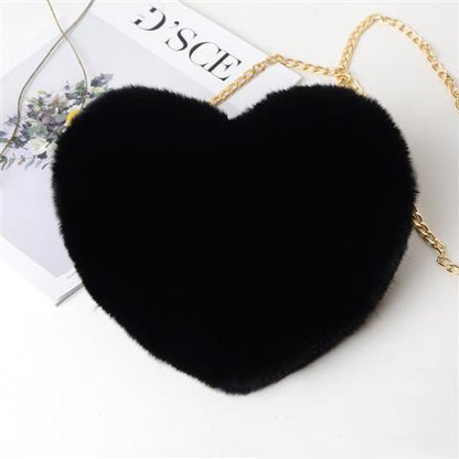 Love Bags For Women Plush Chain Shoulder Bags Valentine&