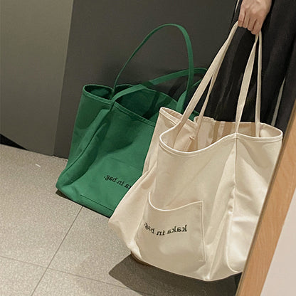 Fashion Tote Bag Versatile Ins Large Capacity Bag Shopping Bag Bag