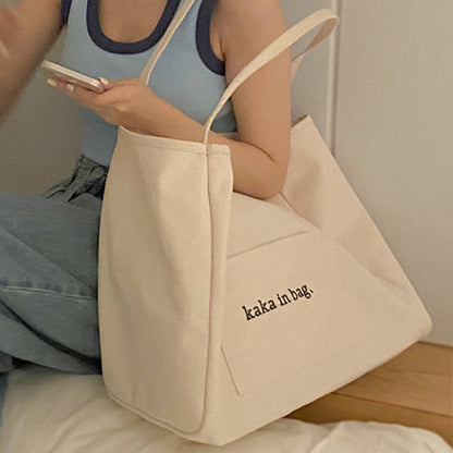 Fashion Tote Bag Versatile Ins Large Capacity Bag Shopping Bag Bag