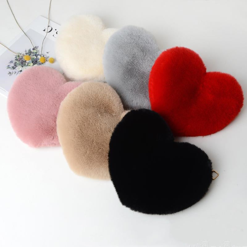 Love Bags For Women Plush Chain Shoulder Bags Valentine&