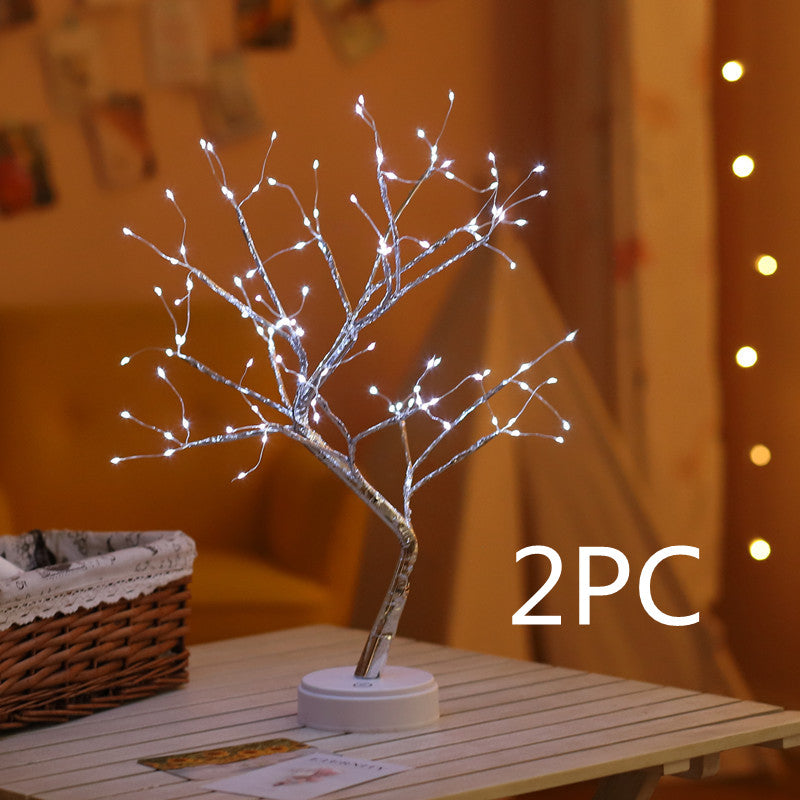 Christmas Decoration Night Light LED Pearl Tree Light Starry Touch Light