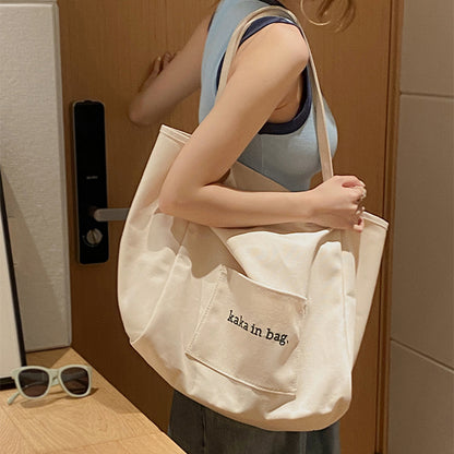 Fashion Tote Bag Versatile Ins Large Capacity Bag Shopping Bag Bag