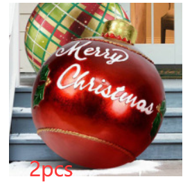 Christmas Ornament Ball Outdoor Pvc 60CM Inflatable Decorated Ball PVC Giant Big Large Balls Xmas Tree Decorations Toy Ball