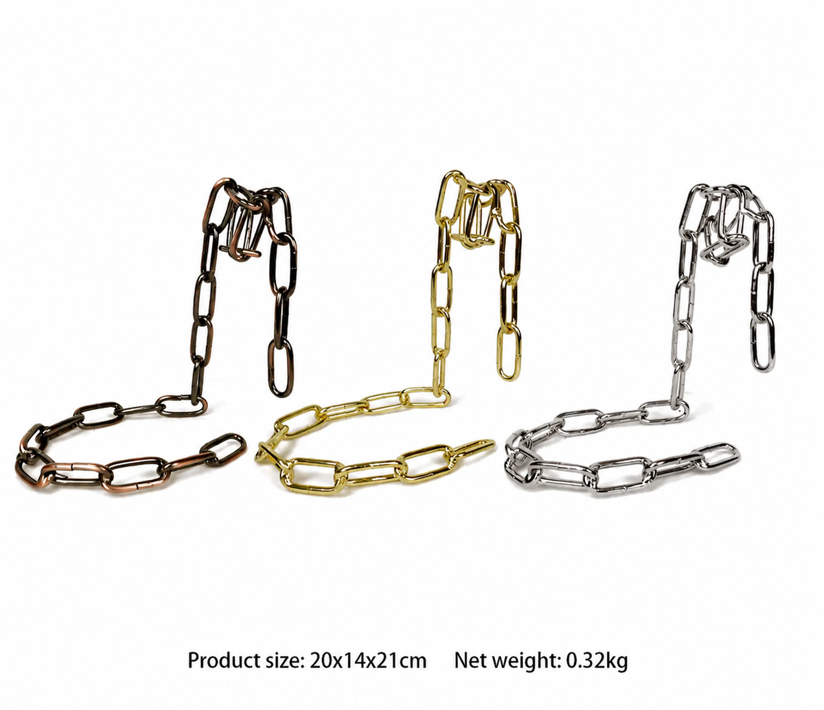 Floating Chain Wine Bottle Holder – Metal Display Stand