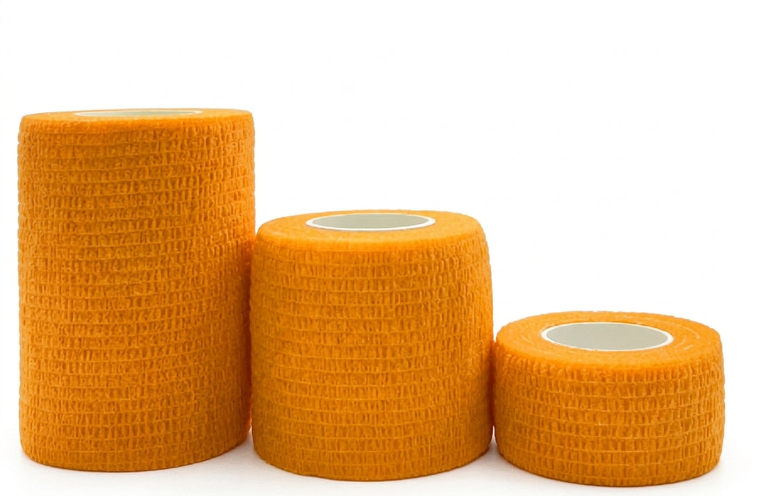 Self-Adhesive Elastic Sport Bandage Wraps - Multi-Size &amp; Color Collection