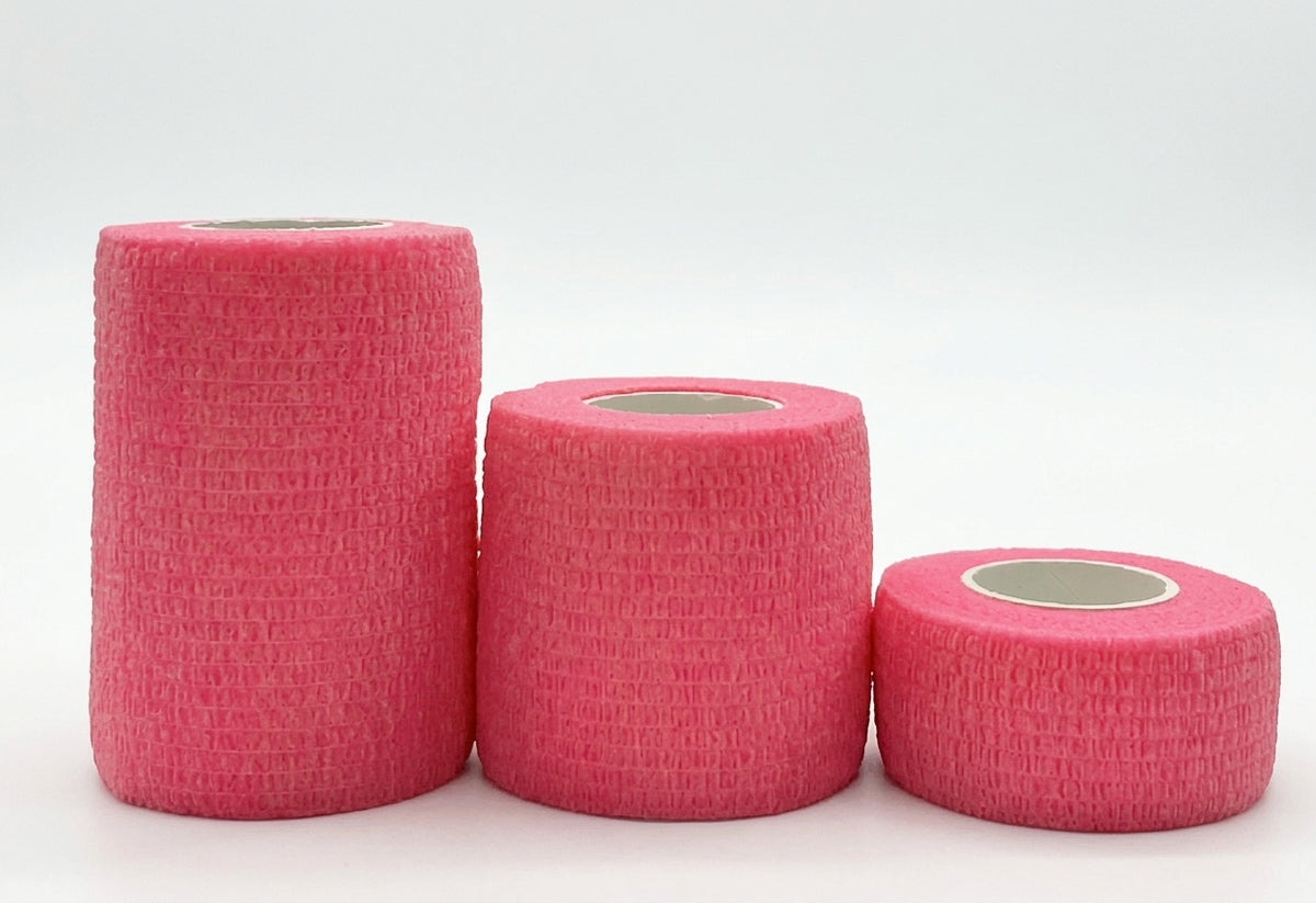 Self-Adhesive Elastic Sport Bandage Wraps - Multi-Size &amp; Color Collection