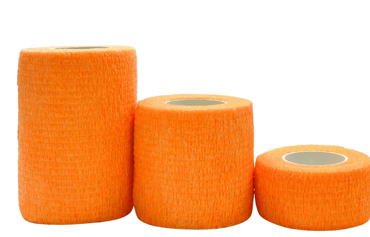 Self-Adhesive Elastic Sport Bandage Wraps - Multi-Size &amp; Color Collection