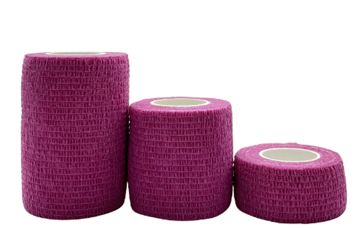 Self-Adhesive Elastic Sport Bandage Wraps - Multi-Size &amp; Color Collection