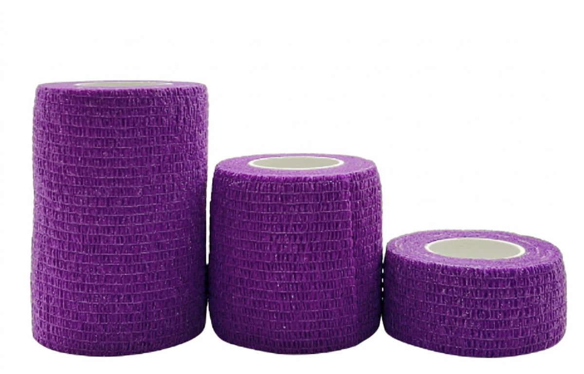Self-Adhesive Elastic Sport Bandage Wraps - Multi-Size &amp; Color Collection