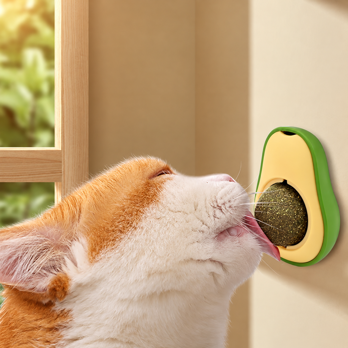 Avocado Catnip &amp; Gall Fruit Ball Toy for Cats