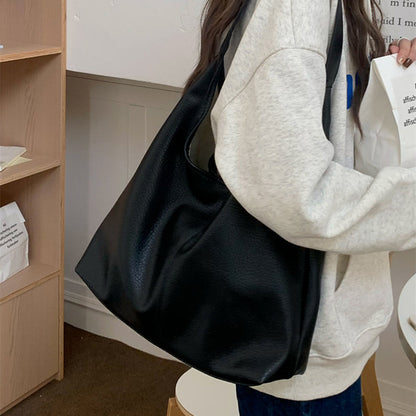 Casual Armpit Bag Women Shoulder Bag High Capacity Totes Female Shopping Bags Soft Leather Lady Purse Handbags