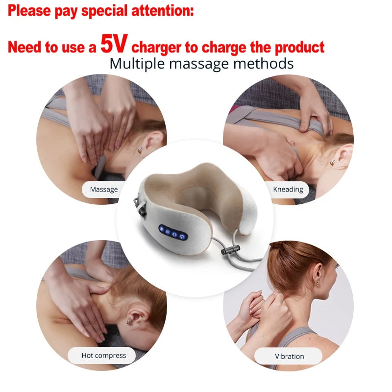 Neck Massager U Shaped Pillow