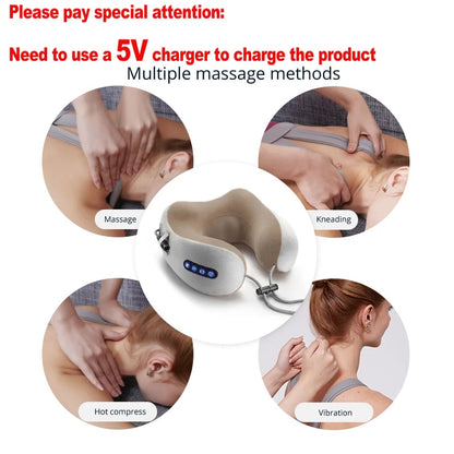 Neck Massager U Shaped Pillow