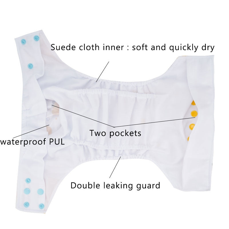 Napper Pocket Diaper Baby Washable Reusable Diapers Cover