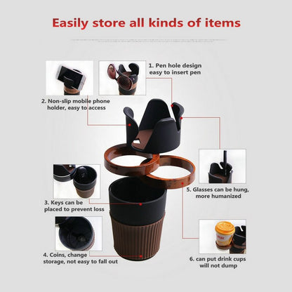 4 In 1 Rotatable Car Cup Holder