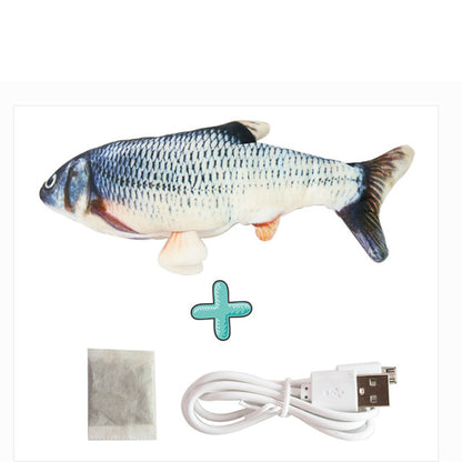 Cats USB Charger Interactive Toy Fish